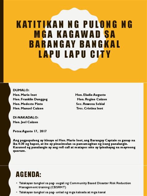 magandang plataporma para sa barangay kagawad|Download Free PDF .